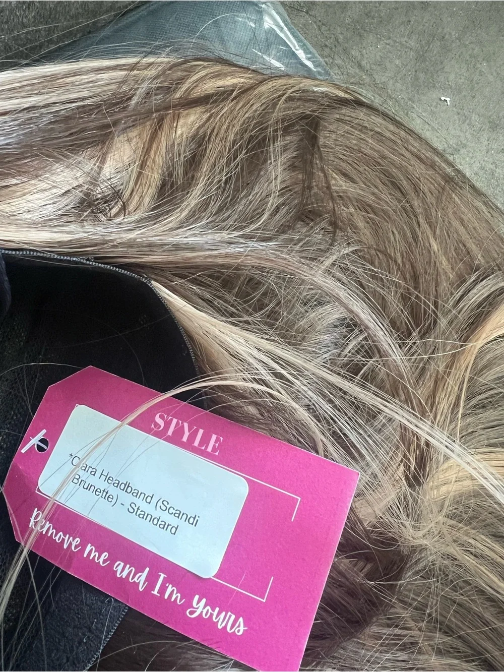 Clara headband wig in scandi brunette